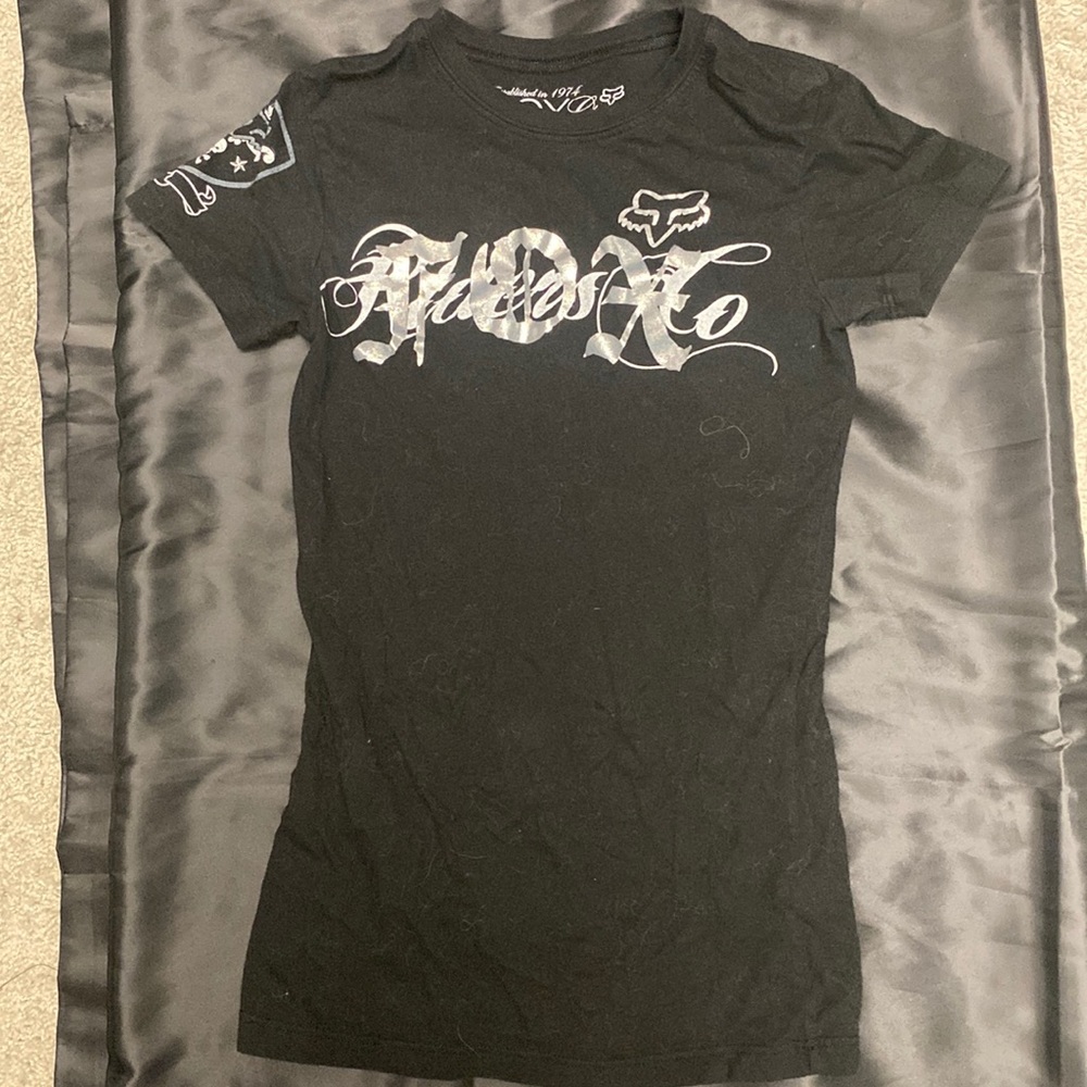 Black Women’s Fox Racing Tee